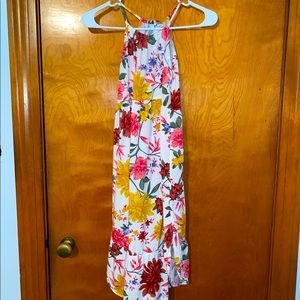 Girls Summer Floral Dress